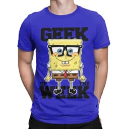 Novelty Spongebobs T-Shirt Men Crew Neck Cotton T Shirts Short Sleeve Tees Gift Clothing