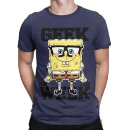 Novelty Spongebobs T-Shirt Men Crew Neck Cotton T Shirts Short Sleeve Tees Gift Clothing