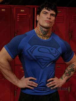 Super-man Special Edition Men's Fit Fitness Athletic T-Shirt Quick Dry Gym Workout Fitness Top Bodybuilding Muscle Male TShirt