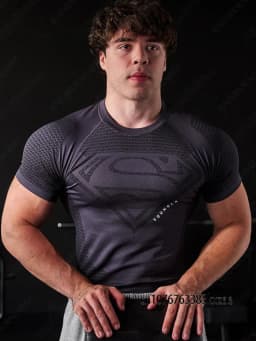 Super-man Special Edition Men's Fit Fitness Athletic T-Shirt Quick Dry Gym Workout Fitness Top Bodybuilding Muscle Male TShirt