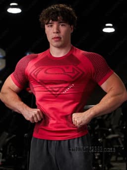 Super-man Special Edition Men's Fit Fitness Athletic T-Shirt Quick Dry Gym Workout Fitness Top Bodybuilding Muscle Male TShirt
