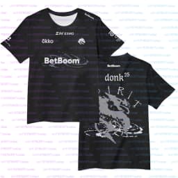 Team Spirit 2026 New Jerseys CS2 Esports Uniforms Donk T Shirts CSGO Game Training Fans Clothes Men's And Women's Sports Tops