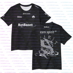 Team Spirit 2026 New Jerseys CS2 Esports Uniforms Donk T Shirts CSGO Game Training Fans Clothes Men's And Women's Sports Tops