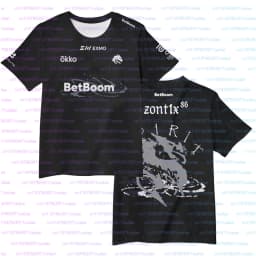 Team Spirit 2026 New Jerseys CS2 Esports Uniforms Donk T Shirts CSGO Game Training Fans Clothes Men's And Women's Sports Tops