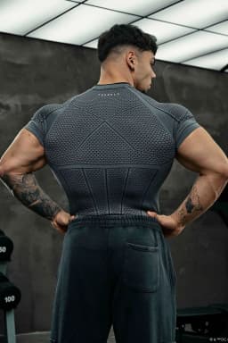 Summer new Men's Tight T-shirt Jogger YA Sports Fitness Ice sensation Tight-fitting Running Training Speed Dry Short sleeves
