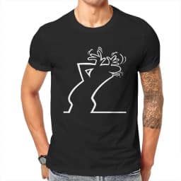 La Linea The Line Osvaldo Cavandoli TV Top Men's Happy Fashion T-shirt Summer Street Round Neck Casual Camisetas T-shirt