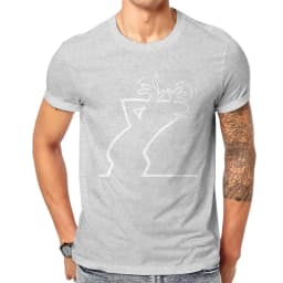 La Linea The Line Osvaldo Cavandoli TV Top Men's Happy Fashion T-shirt Summer Street Round Neck Casual Camisetas T-shirt
