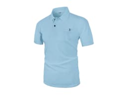 Summer ice silk lapel POLO men's short-sleeved T-shirt with pockets, men's top