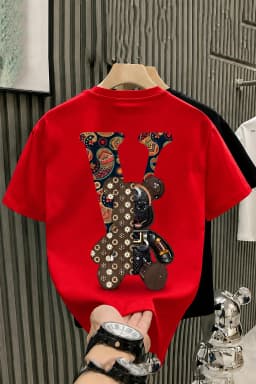 2026 Summer Men's Short-Sleeved Fashion New Product - Multi-purpose Cool Youthful Casual Fun Print Cotton Men's Women's T-Shirt