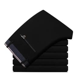 Men's Elastic Straight Pants Business Casual Long Suit Pants Male Formal Trousers Solid Colors Black BLue