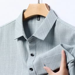 New Men's Business Casual Short Sleeved Printed Shirt with Wrinkle Resistance No Ironing Comfortable All Season Versatile Top