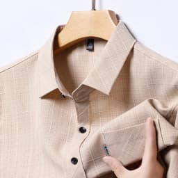 New Men's Business Casual Short Sleeved Printed Shirt with Wrinkle Resistance No Ironing Comfortable All Season Versatile Top