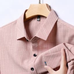 New Men's Business Casual Short Sleeved Printed Shirt with Wrinkle Resistance No Ironing Comfortable All Season Versatile Top