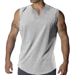 New Mens Gym Tank Tops Sleeveless Lightweight Basic T-Shirt Oversized T Shirt