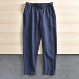 Men's Cotton Linen Pants Solid Color Simple Style Breathable Lightwieght Elastic Waist Straight Leg Male Casual Cozy Trousers