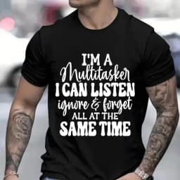 3D printed pattern fun T-shirt, men's and women's fashion pattern T-shirt, black T-shirt summer short sleeved top