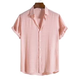 100% Cotton Linen Shirt Men Summer Short Sleeve Male T-shirts Breathable Tops Tee White Clothing Casual Fashion Shirts For Men