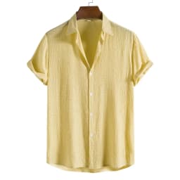 100% Cotton Linen Shirt Men Summer Short Sleeve Male T-shirts Breathable Tops Tee White Clothing Casual Fashion Shirts For Men