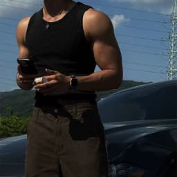 American-style vest men slimming summer threaded vertical stripes tight elastic spliced fitness waistcoat sleeveless vest