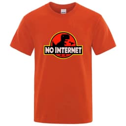 Men's High Quality Cotton Blend Funny Dinosaur Print Summer T Shirt Loose O-neck For Men Tshirt Short Sleeve T-shirt Male Tee