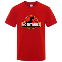 Men's High Quality Cotton Blend Funny Dinosaur Print Summer T Shirt Loose O-neck For Men Tshirt Short Sleeve T-shirt Male Tee
