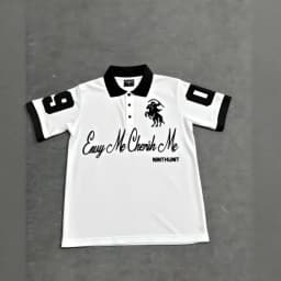 American Men's Summer New Letter Stripe Print Comfortable Breathable Polo Short-Sleeved T-Shirt Outdoor Casual Top