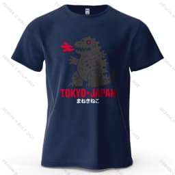 Tokyo Dinosaur Printed Men's T-Shirt 100% Cotton Oversized Japanese Harajuku Graphic Tees for Women Tops Tees Casual Streetwear