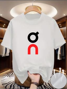 Men's Casual Printed Cotton T-Shirt Premium High Quality Soft Breathable Solid Color Tee Shirt Stylish Unique Logo Graphic