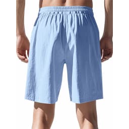 New Men's Cotton Linen Shorts Pants Male Summer Breathable Solid Color Linen Trousers Beach Shorts Fitness Streetwear