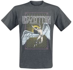 Top Summer Led Zeppelin Graphic Cotton T-shirt Unisex Summer Short Sleeve Fashion Brand Tee Luxury Casual Vintage Tees