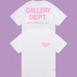 Gallery Dept Short Sleeve Letter Printed 2026 New American Casual Street Cotton Large T-shirt Trendy Hot Sale