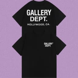 Gallery Dept Short Sleeve Letter Printed 2026 New American Casual Street Cotton Large T-shirt Trendy Hot Sale