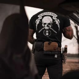 2026 New Vintage Retro Memento Mori Print Short Sleeve Streetwear Men's T Shirt Top