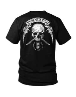 2026 New Vintage Retro Memento Mori Print Short Sleeve Streetwear Men's T Shirt Top