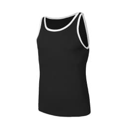 Men's Tank Top Summer Solid Color White Edge Narrow Shoulder Fashion Sports Fitness Leisure Basic Versatile Comfortable Top