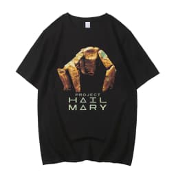 High Quality Cotton Project Hail Mary T Shirt Summer Streetwear T-Shirts Cartoon Harajuku Tee Shirt Short Sleeve