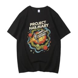 High Quality Cotton Project Hail Mary T Shirt Summer Streetwear T-Shirts Cartoon Harajuku Tee Shirt Short Sleeve