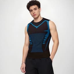 Compression Tank Top Men Gym Shirt Sleeveless Quick Dry Printing Sportswear Male Fitness Bodybuilding Vest Workout Muscle Top
