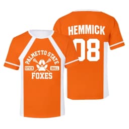 New The Foxhole Court Palmetto State Foxes Lacrosse Jersey Cosplay WILDS MINYARD 3D T-shirt Men/Women Clothes Kids Tees