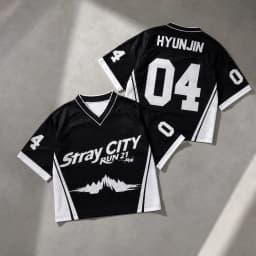 Black White Stray City Bang Chan #03 V-neck Jersey Short Sleeve T-shirt Men Women Kpop Concert Fan Letter Streetwear Sports Tee