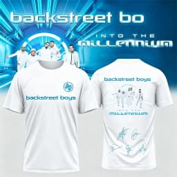 Vintage Backstreet Boys Tour T Shirt Into The Millennium Las Vegas Unisex Oversized Streetwear Short Sleeve Top