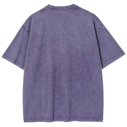 Vintage Washed Men's Snowflake T-shirt Casual Streetwear Summer Short Sleeved T-shirt