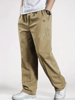 2025Mens Casual Jogger Pants Relaxed Fit Cargo Pants Drawstring Sweatpants Hiking Outdoor Twill Sport Pants