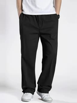 2025Mens Casual Jogger Pants Relaxed Fit Cargo Pants Drawstring Sweatpants Hiking Outdoor Twill Sport Pants