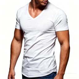 Men 100% Cotton T Shirt Casual Soft Fitness Tops Summer Thin Tee Home Clothing V-Neck Short Sleeve Black White T-Shirt for Men