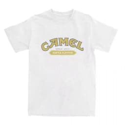 New 2026 Retro Car Camel Cigarettes T-Shirt Vintage Cotton Tops Tee Short Sleeve Casual Streetwear Oversized Women Men Clothing
