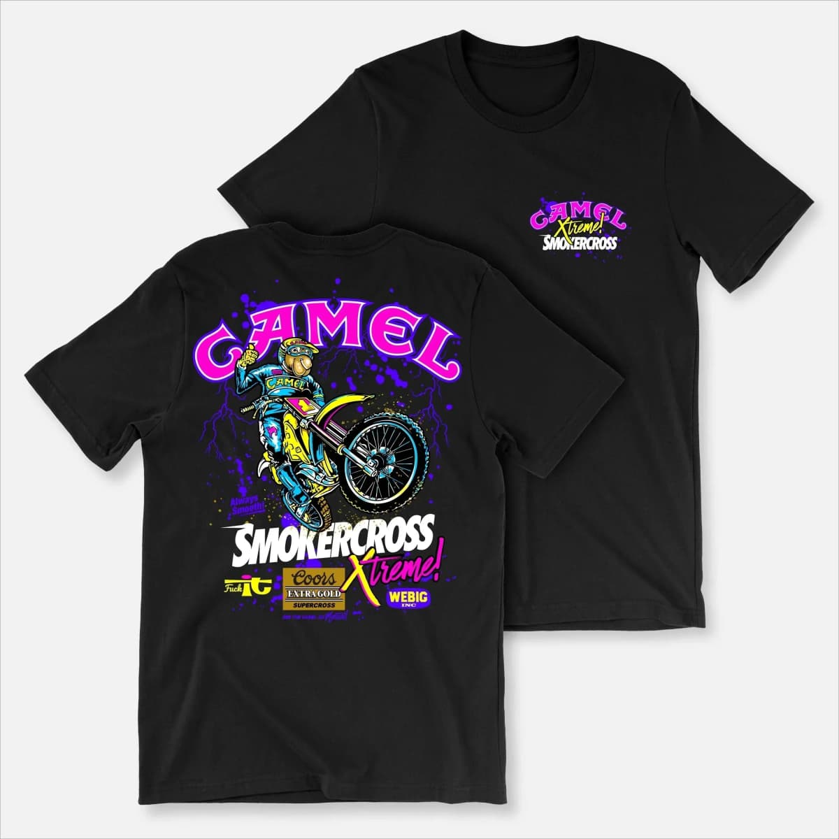New 2026 Retro Car Camel Cigarettes T-Shirt Vintage Cotton Tops Tee Short Sleeve Casual Streetwear Oversized Women Men Clothing