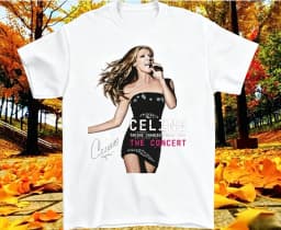Celine Dion Paris 2026 Fan Tour Gift T-shirt Men Women 2026 Summer New Fashion Men's T-shirt Pop music Streetwear Hip Hop Tees