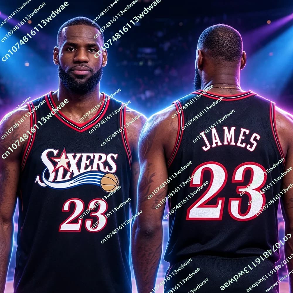 New Arrival Philadelphia Basketball Jersey 26/27 Men's Quick-dry Vest Sleeveless No.23 Tees Breathable Sports Training Jersey