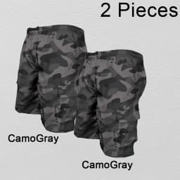 Fashion Men's Cargo Shorts Mens Casual Pants Casual Big Pocket Sports Slacks Cargo Panels Trousers Plus Size for Male